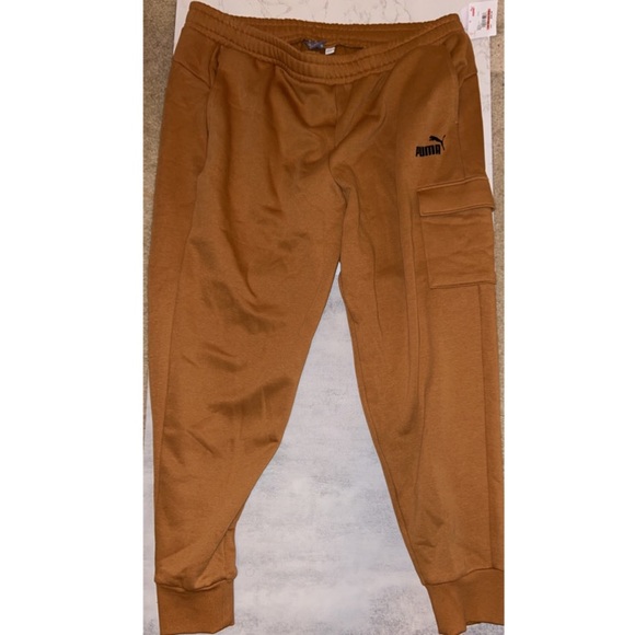 NWT MENS Desert Tan Puma Cargo Sweatpants - Picture 4 of 5